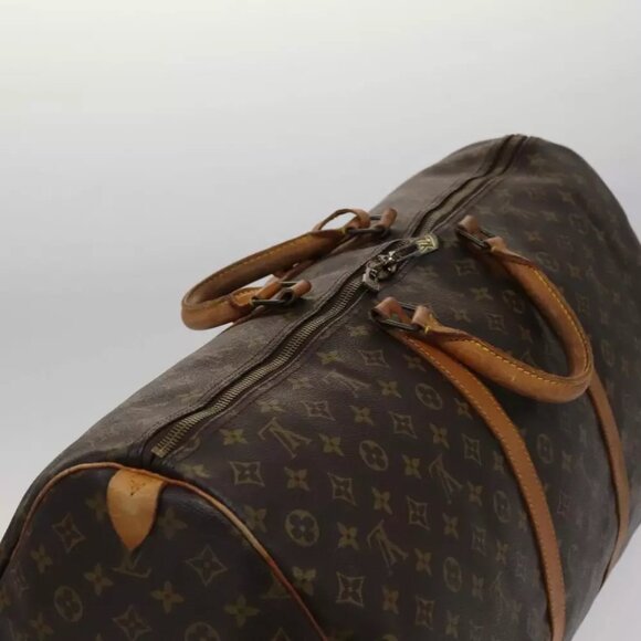 LOUIS VUITTON Monogram Keepall 60 Boston Bag M41422 LV Auth 105538 - Picture 9 of 16